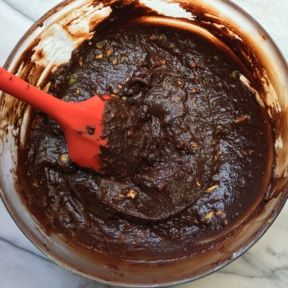 Making Paleo Avocado Chocolate Mousse aka Paleo Brownie Batter